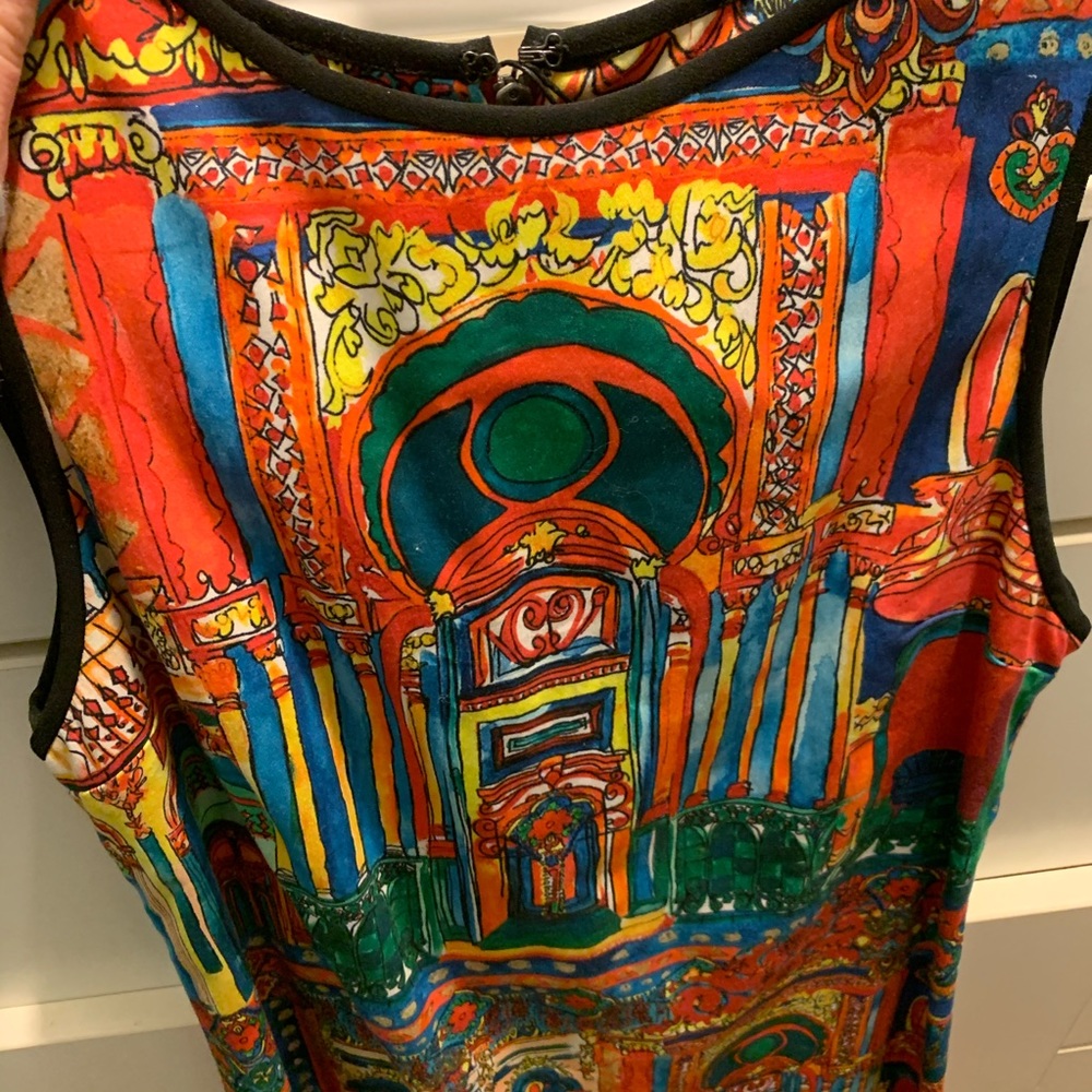 Alice and Olivia multicolored shift dress size 0 - Picture 3 of 5